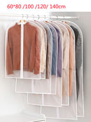 Top Clothes Hanging Garment Dress Clothes Suit Coat Dust Cover Home Storage Bag Pouch Case Organizer Wardrobe Hanging Clothing