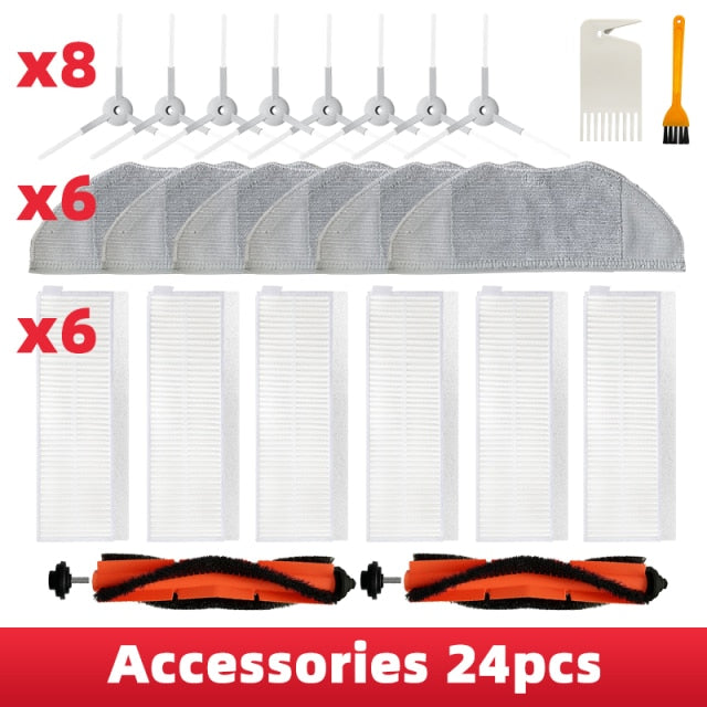 Hauptbürste Hepa Filter Lappen Tuch Zubehör für Xiaomi Mi Roboter Staubsauger Essential Mijia G1 Reiniger Ersatzteile Skv4136gl