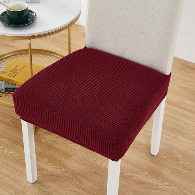 Elastischer fest bedruckter Sitzbezug für Stuhlhussen für Esszimmerstuhlschutz Stuhlbezug dicker Stretch-Stuhlbezug