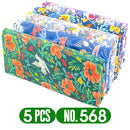 Teramila 5 PCS/Pack Cotton Fabirc Flower Printed Cloth For Dress Sewing Patchwork Fabrics DIY Handicraft Quilting Needlework