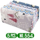 Teramila 5 PCS/Pack Cotton Fabirc Flower Printed Cloth For Dress Sewing Patchwork Fabrics DIY Handicraft Quilting Needlework