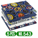 Teramila 5 PCS/Pack Cotton Fabirc Flower Printed Cloth For Dress Sewing Patchwork Fabrics DIY Handicraft Quilting Needlework