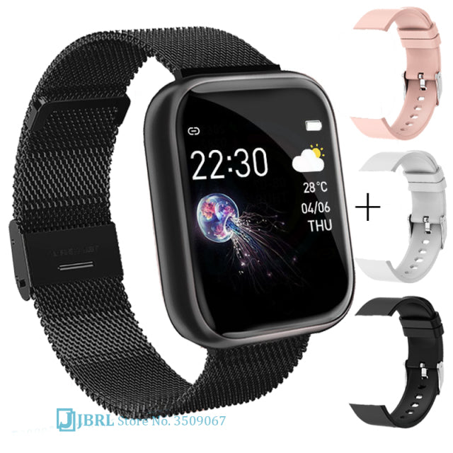 2021, pulsera deportiva para mujer, reloj inteligente para mujer, reloj inteligente para hombre, banda inteligente, Android IOS, rastreador de Fitness resistente al agua, reloj inteligente para hombre