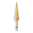 HSS Steel Titanium Step Drill Bit Hand Tool Sets 3-12 4-12 4-20 4-32mm Step Cone Cutt Woodworking Wood Metal Drill Bit Set
