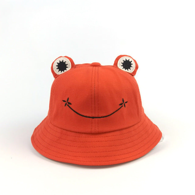 Child-Parents Frog Bucket Hat For Women Summer Autumn Plain Female Panama Outdoor Hiking Beach Fishing Sunscreen Woman Bob Caps