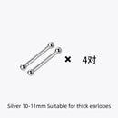 La Monada Sterling Silver Stud Earrings Women Two Ball Fine 925 Silver Jewelry Woman Earrings Stud Silver 999 Keep Piercing Nut