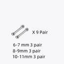 La Monada Sterling Silver Stud Earrings Women Two Ball Fine 925 Silver Jewelry Woman Earrings Stud Silver 999 Keep Piercing Nut