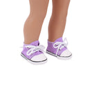 14 Styles 7 cm Canvas Doll Shoes Clothes Accessories For 43 cm Born Baby Clothes 18 Inch American Doll Girl Toy Our Generation