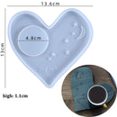 Moon Shape Wine Glass Tray Mold Candlestick Silicone Molds DIY Crystal Epoxy Resin Mould Ceramic Clay Casting Mold Home Decor