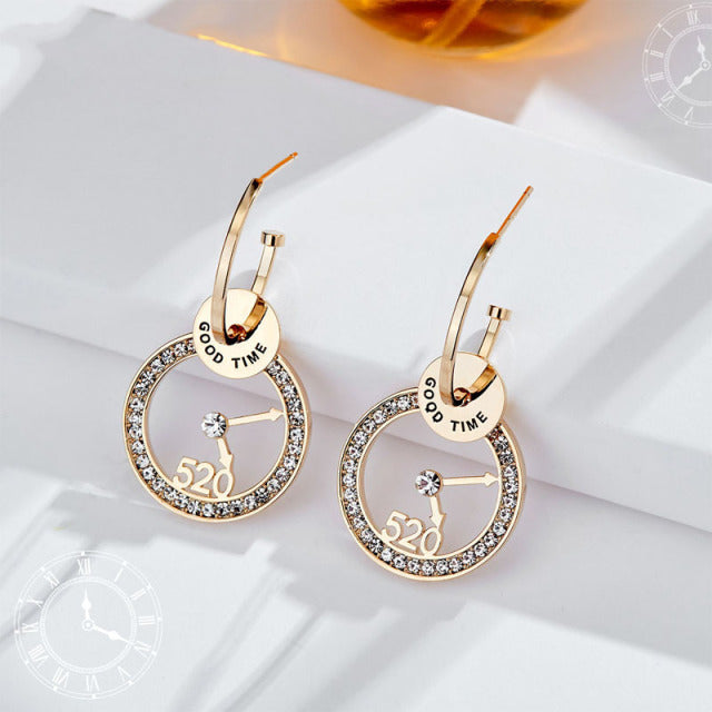 2021 new high grade sense zircon flower tassel earrings South Korean temperament fashion web celebrity earrings long stud women