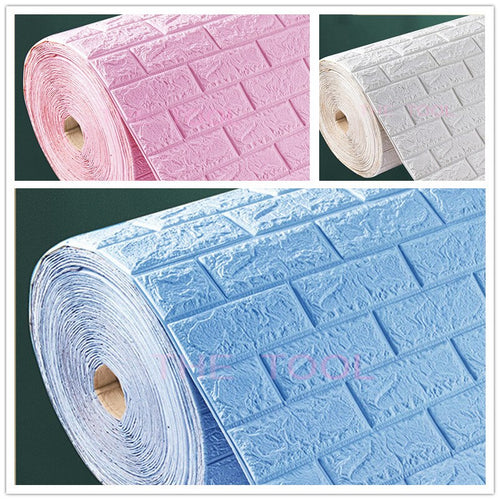 Selbstklebende Schaumstoff-Tapete, 3D-Ziegelwand, Wohnzimmer-Ziegel-Aufkleber, Schlafzimmer, Kinderzimmer, Ziegelpapiere, Heimdekoration