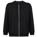 IAMSURE Butterfly Pattern Zipper Up Casual Loose 90s Hoodies Autumn y2k Fashion Long Sleeve Grey Oversize Sweatshirts For Women