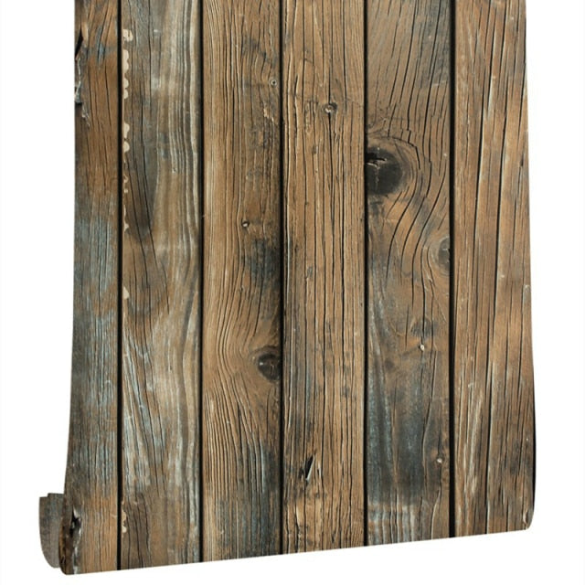 0,45 * 6 m / Rolle Holz 3D selbstklebende Tapete für Wände Rollen Wandbild Kontaktpapier Wohnzimmer Küche Badezimmer Heimtextilien