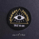 Hippie/Punk Patch Stickerei Patches auf Kleidung Eisen auf Patches für Kleidung Thermoadhäsive Patches für Kleidung Tieraufkleber