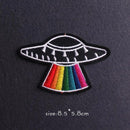 Hippie/Punk Patch Stickerei Patches auf Kleidung Eisen auf Patches für Kleidung Thermoadhäsive Patches für Kleidung Tieraufkleber