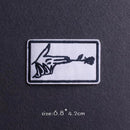 Hippie/Punk Patch Stickerei Patches auf Kleidung Eisen auf Patches für Kleidung Thermoadhäsive Patches für Kleidung Tieraufkleber