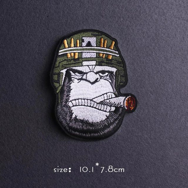 Hippie/Punk Patch Embroidery Patches On Clothes Iron On Patches For Clothing Thermoadhesive Patches For Clothes Animal Stickers