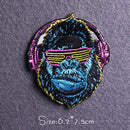 Hippie/Punk Patch Stickerei Patches auf Kleidung Eisen auf Patches für Kleidung Thermoadhäsive Patches für Kleidung Tieraufkleber