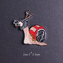 Hippie/Punk Patch Stickerei Patches auf Kleidung Eisen auf Patches für Kleidung Thermoadhäsive Patches für Kleidung Tieraufkleber