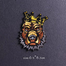 Hippie/Punk Patch Stickerei Patches auf Kleidung Eisen auf Patches für Kleidung Thermoadhäsive Patches für Kleidung Tieraufkleber