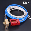 Ender-3/CR10/CR10S 1.75mm J-head Hotend kit Aluminum Heat Block with Heater Thermistor For 3D Printer  With 0.4mm Nozzle Part