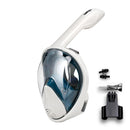 Máscara de buceo de cara completa COPOZZ, gafas antiniebla con montaje de cámara, máscara de natación de esnórquel de vista amplia subacuática para adultos y jóvenes