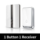 VeryHome Wireless Doorbell Waterproof Self-powered Button Smart Door Bell Sets Home Welcome Outdoor House Chimes  Receiver