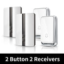 VeryHome Wireless Doorbell Waterproof Self-powered Button Smart Door Bell Sets Home Welcome Outdoor House Chimes  Receiver