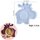 Moon Shape Wine Glass Tray Mold Candlestick Silicone Molds DIY Crystal Epoxy Resin Mould Ceramic Clay Casting Mold Home Decor