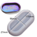 Moon Shape Wine Glass Tray Mold Candlestick Silicone Molds DIY Crystal Epoxy Resin Mould Ceramic Clay Casting Mold Home Decor