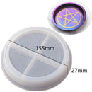 Moon Shape Wine Glass Tray Mold Candlestick Silicone Molds DIY Crystal Epoxy Resin Mould Ceramic Clay Casting Mold Home Decor