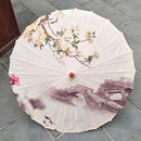 Silk Cloth Women Umbrella Japanese Cherry Blossoms Ancient Dance Umbrella Decorative Umbrella Chinese Style Oil Paper Umbrella
