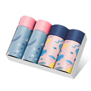 4pcs/lot Mens Underwear Boxers Cotton Fashion Printed Men Underpants Boxer Shorts Male Panties Pouch Vetement Homme