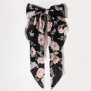 Neue Frauen große Schleife Haarnadel Sommer Chiffon großen Bowknot Fleck Schleife Haarspangen Frauen einfarbig Pferdeschwanz Clip Haarschmuck