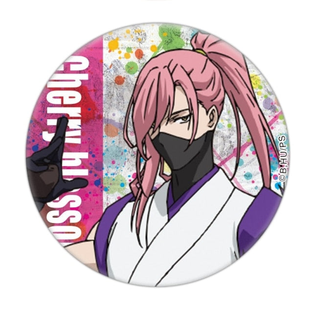 Anime SK8 The Infinity Cosplay Badge Miya RekI Snow Cherry Blossom broche Pin accesorios para ropa mochila decoración regalo
