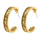 IPARAM Vintage Heavy Metal Alloy Drop Earrings Women&