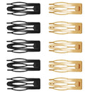 10Pcs Double-grip Hair Clips Metal Snap Barrettes Hair Styling Tools for Women Girls Hair Side Clamps Non-slip Hair Clips