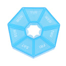 1Pcs Pill Case Plastic 7 Days Tablet Candy Box Portable Storage Tablet Holder Travel Organizer Pill Dispenser Container