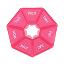 1Pcs Pill Case Plastic 7 Days Tablet Candy Box Portable Storage Tablet Holder Travel Organizer Pill Dispenser Container