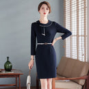 High-End Professional Dress Fashionable Commuter Formal Wear Elegant Goddess Fan Sales Department Jewelry Shop Beautician