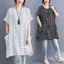 Vestido de talla grande de talla grande 200 Jin 2021 verano nuevo estilo chica gorda adelgazante suelta Casual de longitud media camiseta falda Mujer