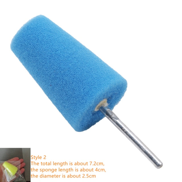 Auto Wheel Polishing Sponge Used for Electric Drill 3inch/ 4inch Burnishing Ball Polishing Cone Car Hub Buffing Sponge