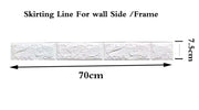 Foam Wallpaper Self-Adhesive Waterproof Moisture-proof Anti-collision Upgrade Thickness 5mm 3d Wall stickers Paper