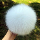 100% natural fox fur pompom raccoon fur pom  pom for hat beanies DIY Fur Pompon For Caps Bags Scarf Accessories