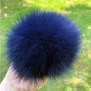 100% natural fox fur pompom raccoon fur pom  pom for hat beanies DIY Fur Pompon For Caps Bags Scarf Accessories