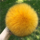 100% natural fox fur pompom raccoon fur pom  pom for hat beanies DIY Fur Pompon For Caps Bags Scarf Accessories