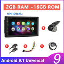 Podofo 2 din Car Radio 2.5D GPS Android Multimedia Player Universal 7" audio Navigation For Volkswagen Nissan Hyundai Kia Toyota