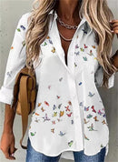 Camisa de mujer de manga larga de moda camisa casual de talla grande mujer blusa elegante mujer