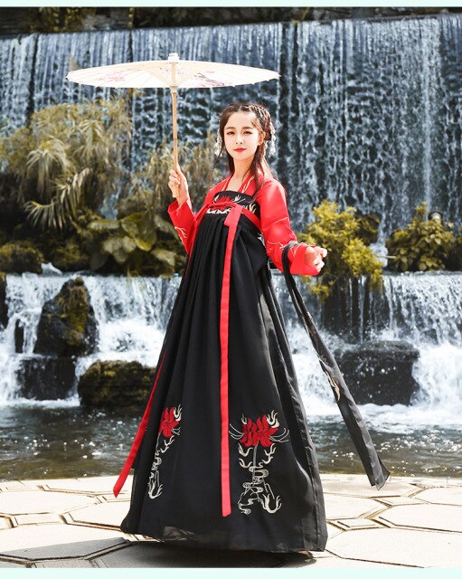 Ropa de estilo chino nacional Han adulto femenino diario Han elemento bordado foto puesta en escena ropa