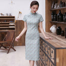 2021 New Linen Cheongsam Chinese Traditional Vintage Dress Fashion Long Dresses Women Qipao S To 3XL